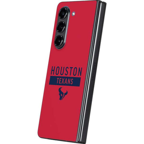 NFL Houston Texans Red Performance Series Galaxy Z Fold5 5G Skin